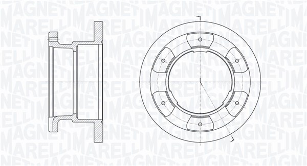 Тормозной диск MAGNETI MARELLI 361302040263