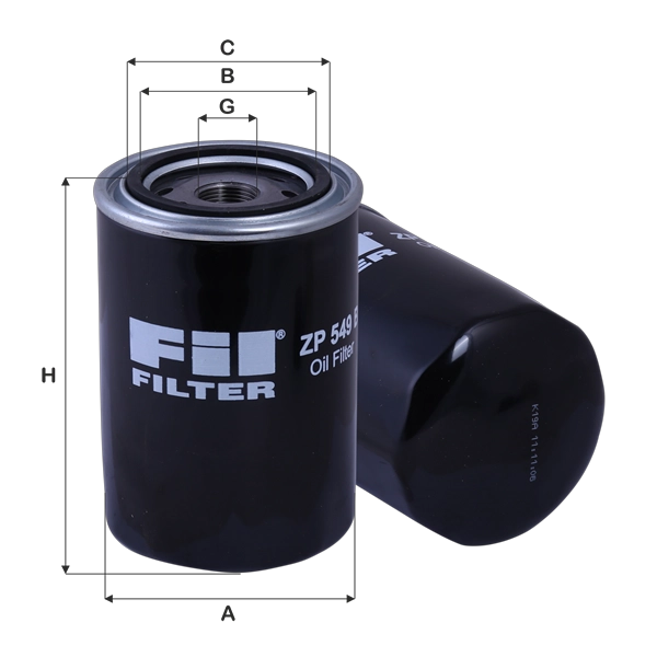 Масляный фильтр FIL FILTER ZP 549 B