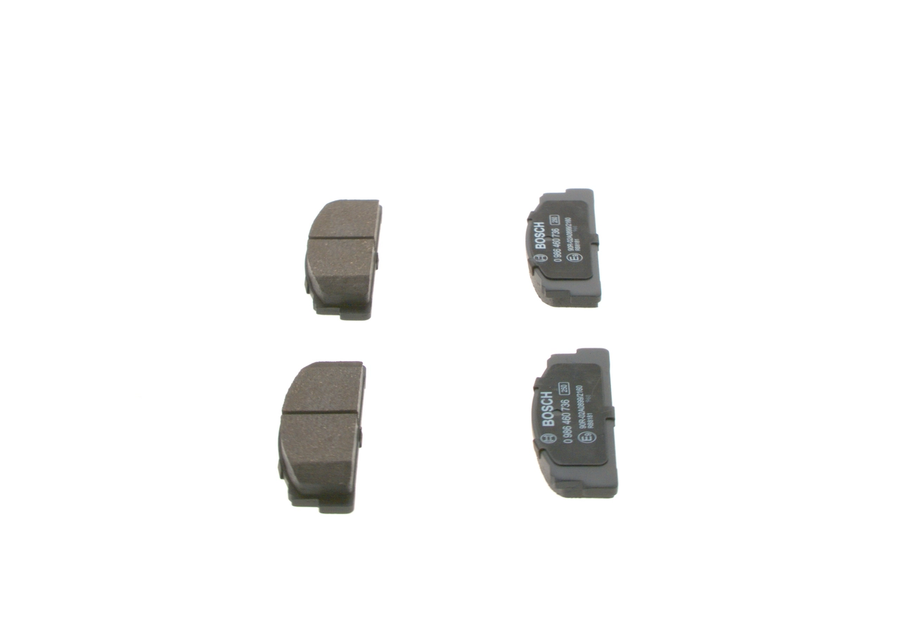 Комплект тормозных колодок дисковый тормоз BOSCH 0 986 460 736
