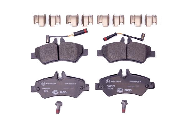 Комплект тормозных колодок дисковый тормоз HELLA/BEHR/PAGID 8DB 355 005-351
