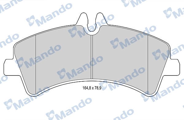 Комплект тормозных колодок дисковый тормоз MANDO MBF015040