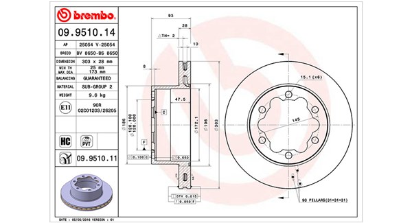 Тормозной диск MAGNETI MARELLI 360406057200