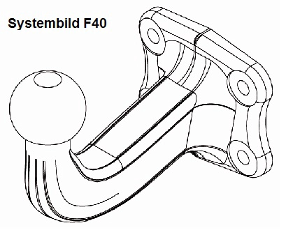 Прицепное ярмо прицепное оборудование f40 WESTFALIA 313275600001