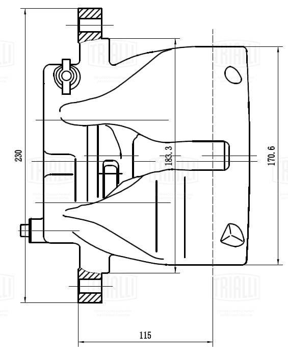 Тормозной суппорт TRIALLI CF 032014
