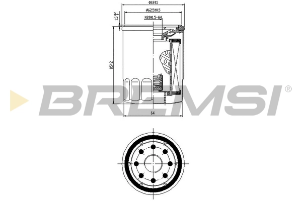 Масляный фильтр BREMSI FL0025