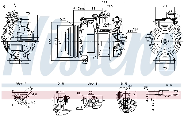 Компрессор кондиционер first fit NISSENS 890919