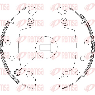 Тормозные колодки REMSA 4017.01