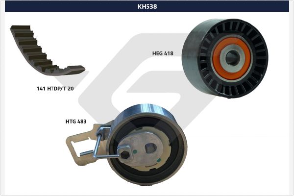 Комплект ремня грм HUTCHINSON KH 538