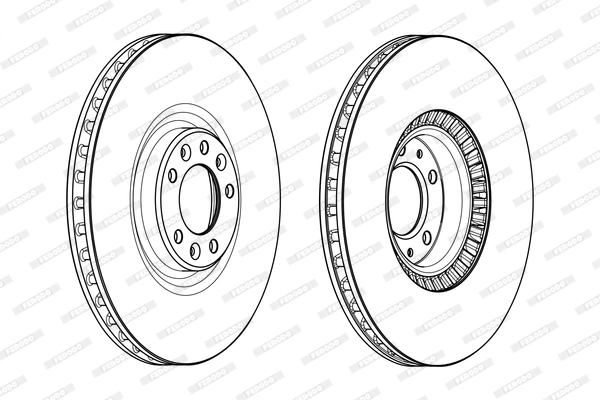 Тормозной диск premier FERODO DDF2234C