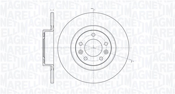 Тормозной диск MAGNETI MARELLI 361302040341