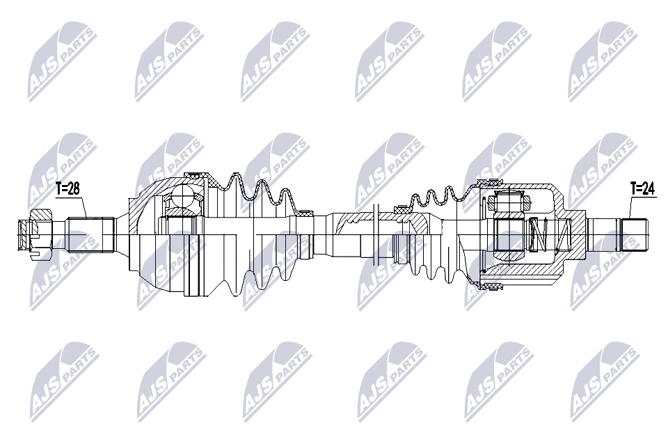 Приводной вал NTY NPW-CT-144
