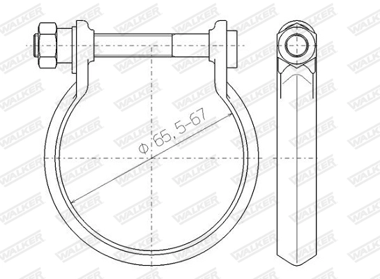 Клемма система выпуска WALKER PRODUCTS 80439