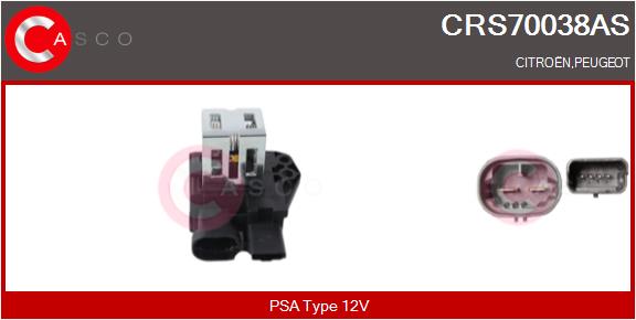 Доп.резистор электродвигатель (вентилятор радиатора) brand new hq CASCO CRS70038AS