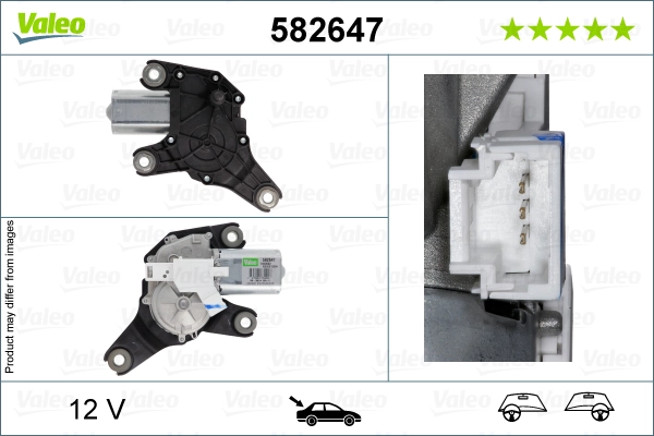 Двигатель стеклоочистителя original part VALEO 582647