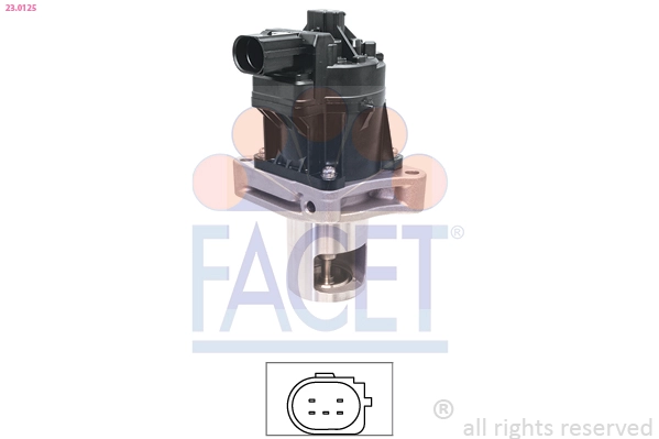 Клапан возврата ог made in italy - oe equivalent FACET 23.0125