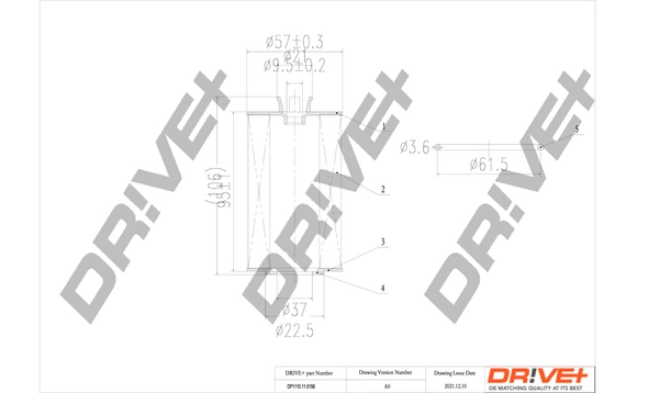 Масляный фильтр DR!VE+ DP1110.11.0158