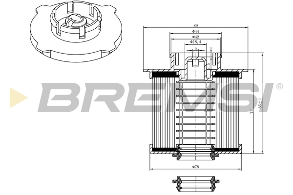 Топливный фильтр BREMSI FE0042