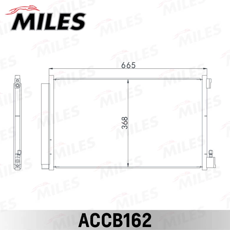 Конденсатор кондиционер MILES ACCB162