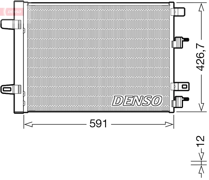 Конденсатор кондиционер DENSO DCN17063