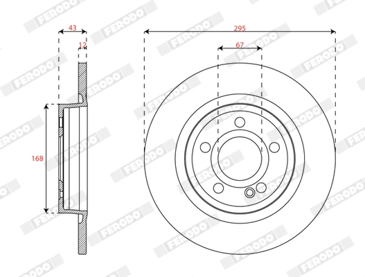 Тормозной диск premier FERODO DDF3031C
