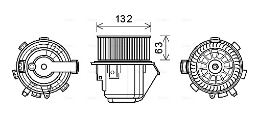 Вентилятор салона AVA QUALITY COOLING CN8298