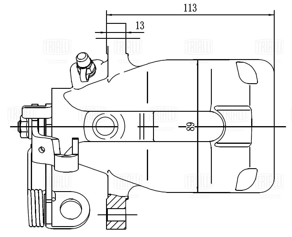 Тормозной суппорт TRIALLI CF 550120