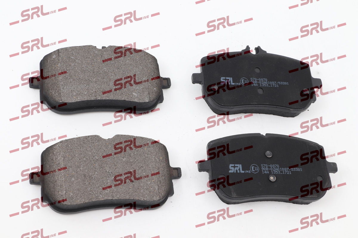 Комплект тормозных колодок дисковый тормоз SRLINE S70-0870