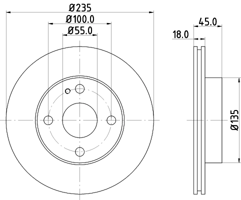 Тормозной диск NISSHINBO ND5029K