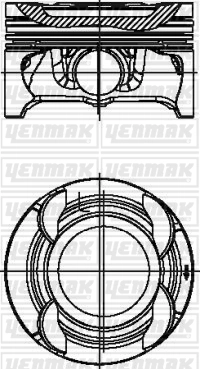 Поршень YENMAK 31-04766-000