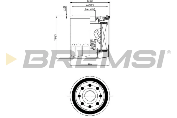 Масляный фильтр BREMSI FL0026