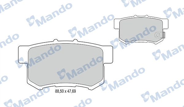 Комплект тормозных колодок дисковый тормоз MANDO MBF015507