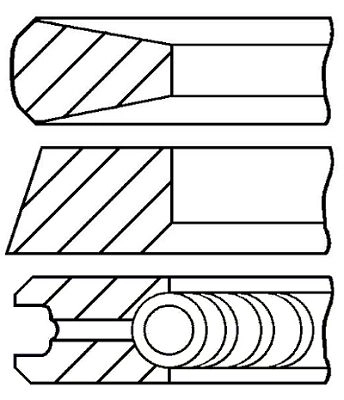 Комплект поршневых колец FAI AUTOPARTS PR25-000