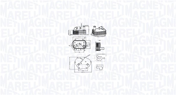 Масляный радиатор двигательное масло MAGNETI MARELLI 350300002600