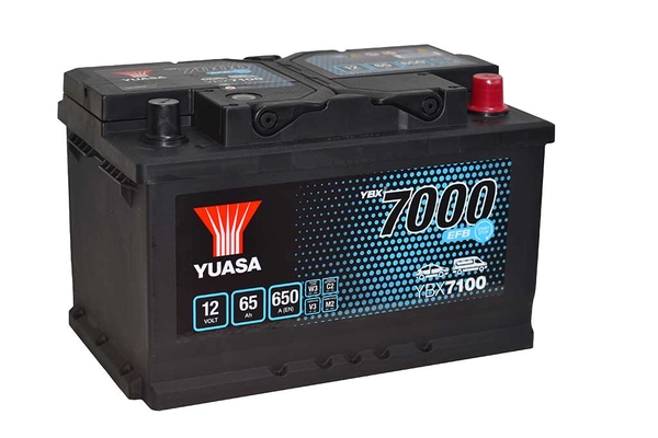 Стартерная аккумуляторная батарея ybx7000 efb start stop plus batteries YUASA YBX7100