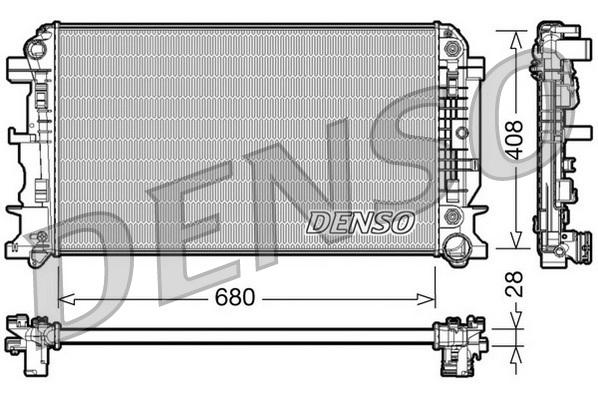 Радиатор охлаждение двигателя DENSO DRM17044