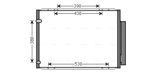 Конденсатор кондиционер AVA QUALITY COOLING TO5573D