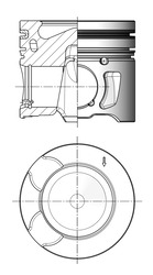 Поршень KOLBENSCHMIDT 41703610