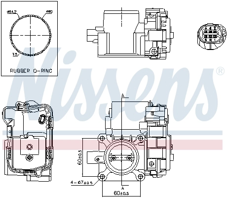 Корпус дроссельной заслонки first fit NISSENS 955088