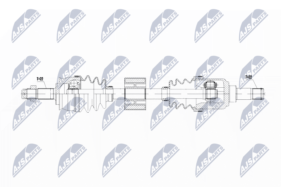 Приводной вал NTY NPW-FT-069