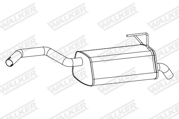 Глушитель выхлопных газов конечный WALKER PRODUCTS 24411