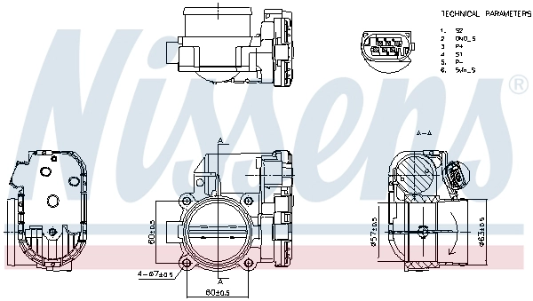 Корпус дроссельной заслонки first fit NISSENS 955007