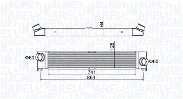 Интеркулер MAGNETI MARELLI 351319204230