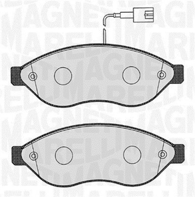 Комплект тормозных колодок дисковый тормоз MAGNETI MARELLI 363916060642