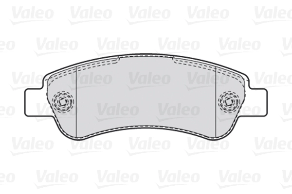 Комплект тормозных колодок дисковый тормоз VALEO 670892