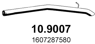 Труба выхлопного газа ASSO 10.9007