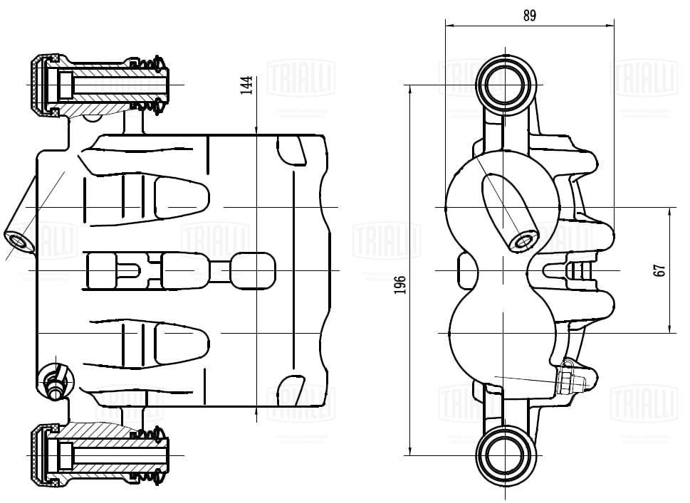 Тормозной суппорт TRIALLI CF 103566