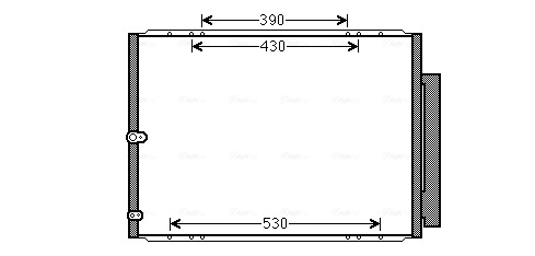 Конденсатор кондиционер AVA QUALITY COOLING TO5568D