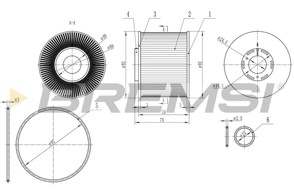 Топливный фильтр BREMSI FE0343