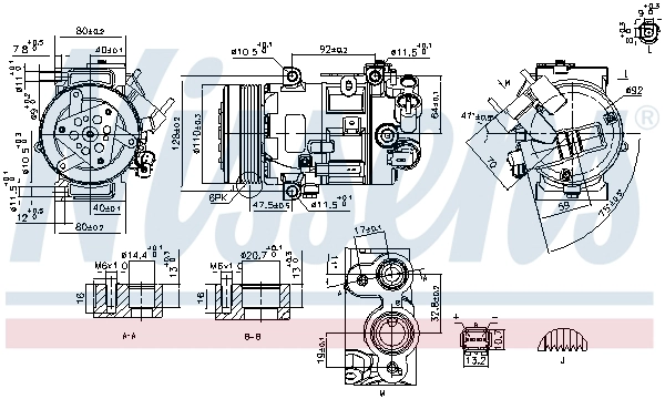 Компрессор кондиционер first fit NISSENS 890420