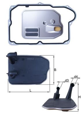 Гидрофильтр автоматическая коробка передач MAHLE/KNECHT HX 161D